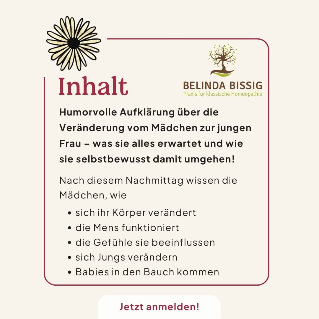 05.11.2025 Aufklärung für Mädchen 9-12, Seedorf UR Kurs Ladyplanet