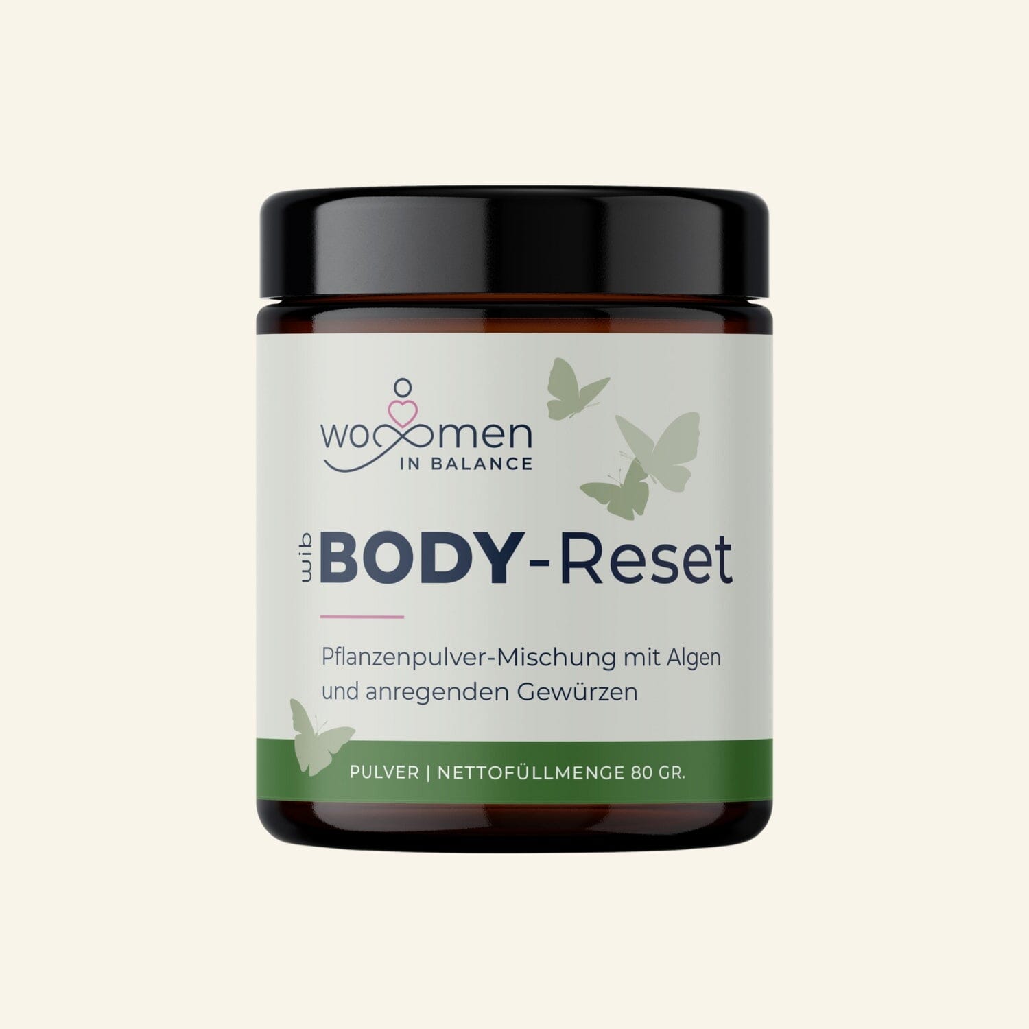 Body-Reset 80gr Pflanzenpulver Mischung mit Algen, Heilpflanzen und Gewürzen Nahrungsergänzung Ladyplanet