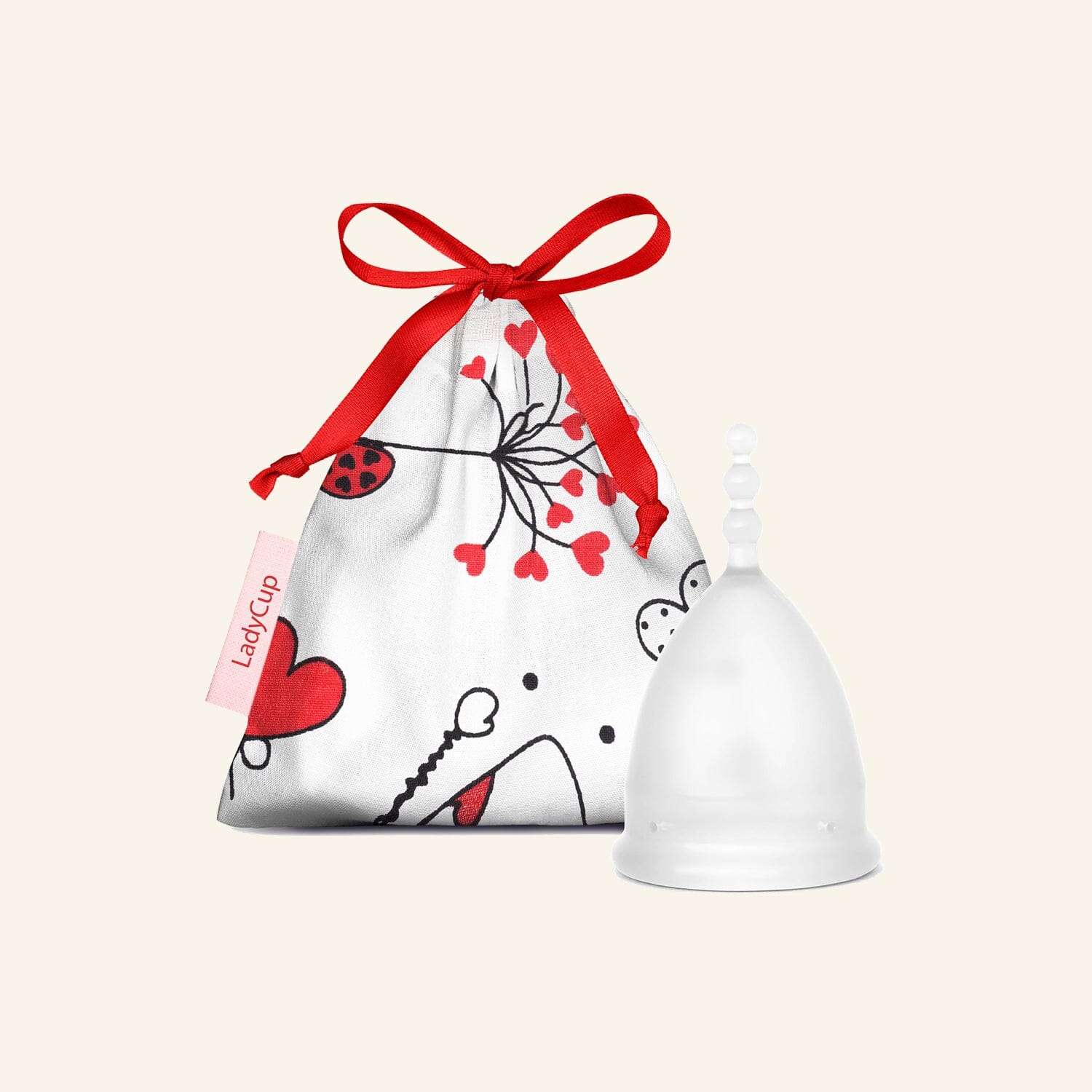 LadyCup Menstruationstasse Large Cups Ladyplanet CH Transparent