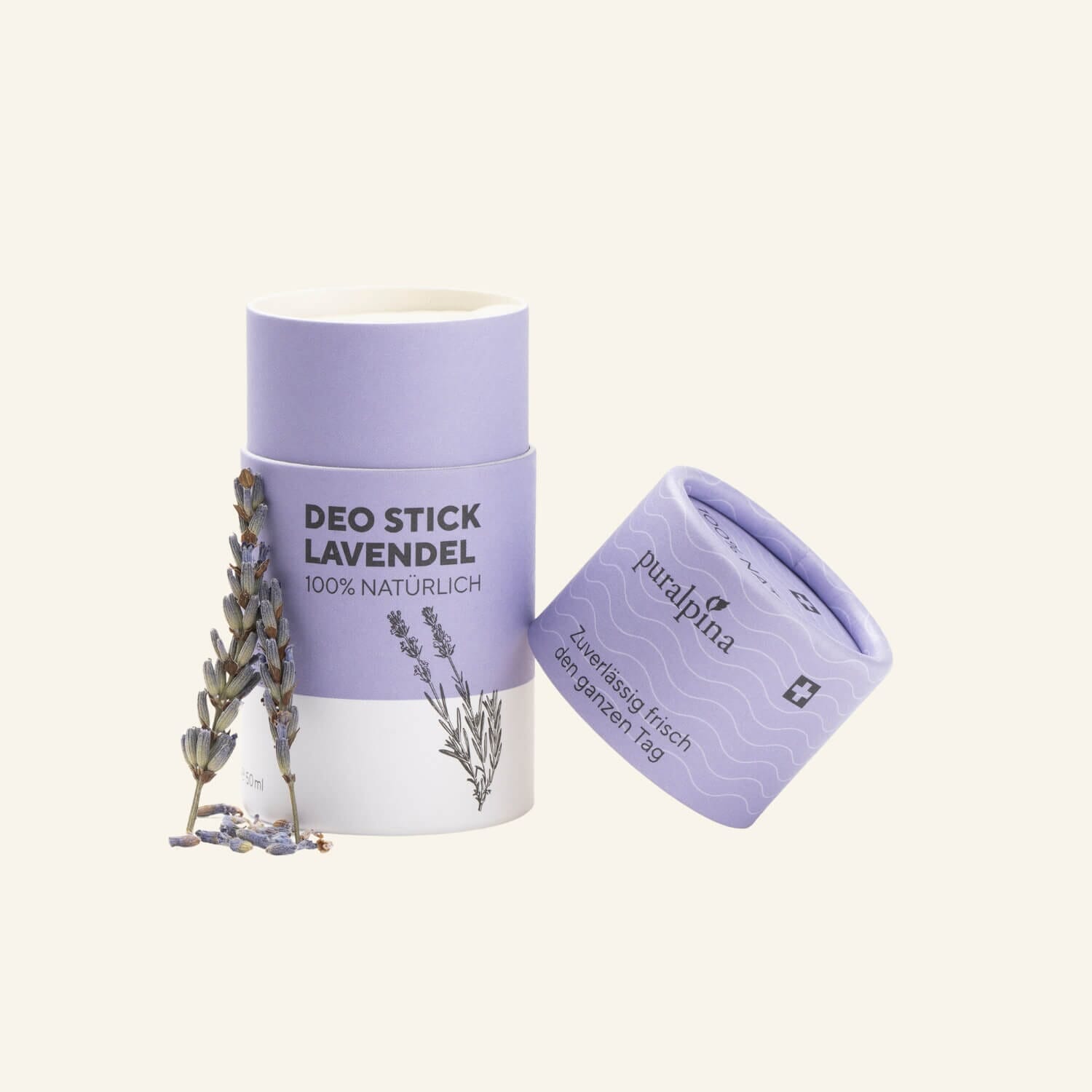 Puralpina Deo Creme und Deo Stick Lavendel 50 ml Intim- & Körperpflege Ladyplanet Deo Stick
