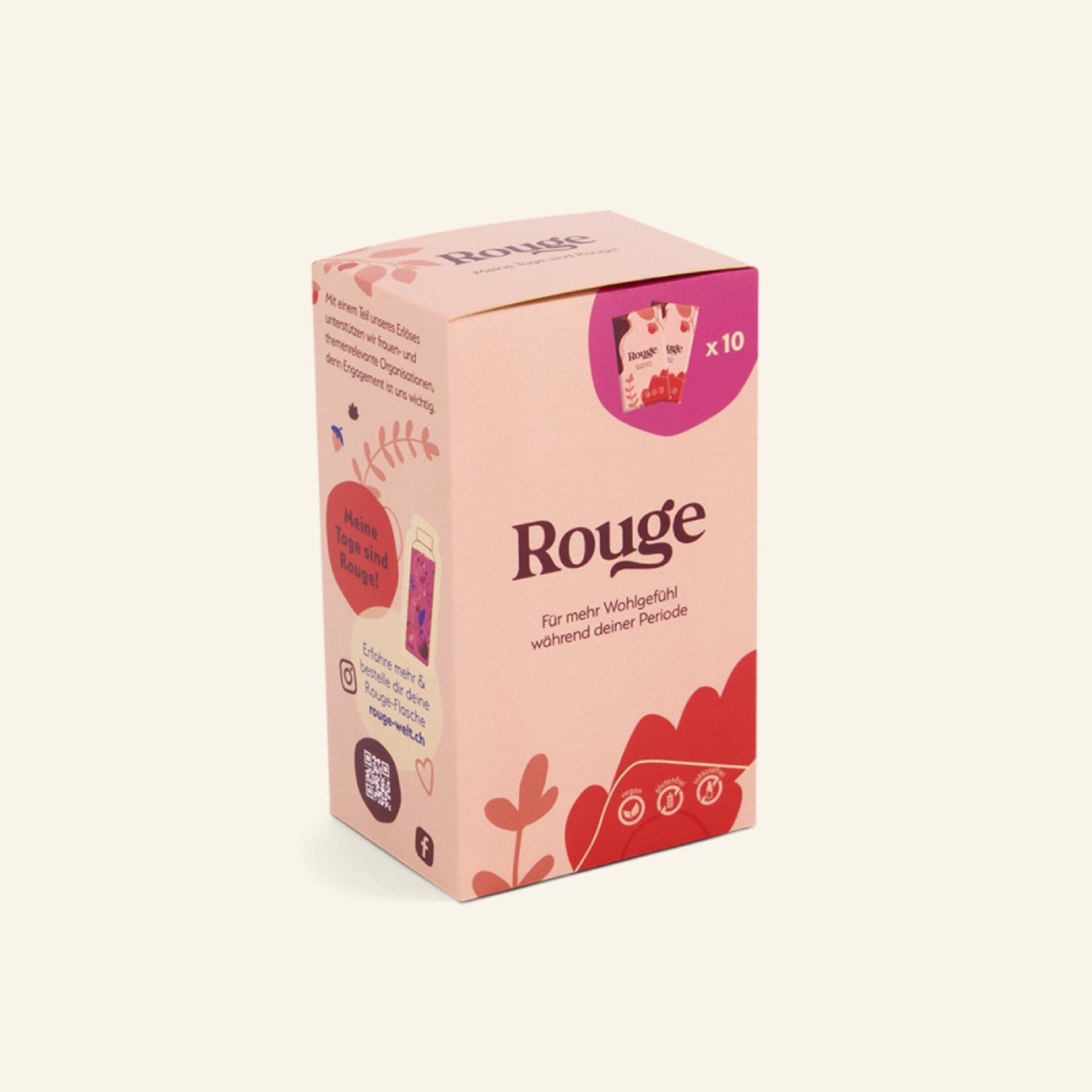 Rouge Menstruations Drink (10 Stück à 10g) Schmerzen Ladyplanet CH