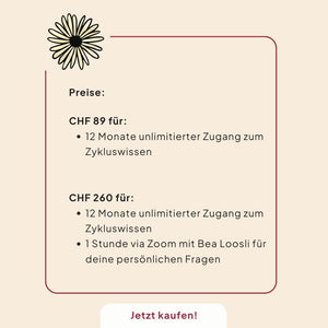 Zykluswissen online Kurs Kurs Ladyplanet