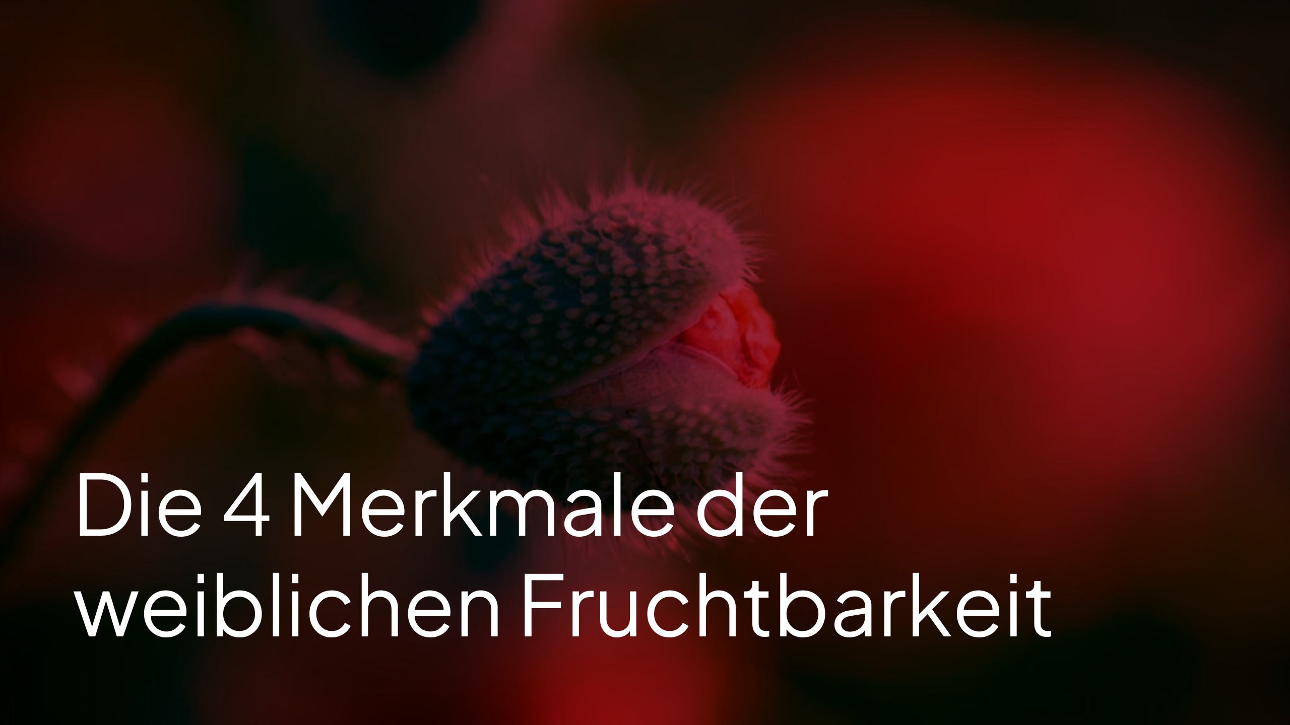 4 Merkmale der weiblichen Fruchtbarkeit