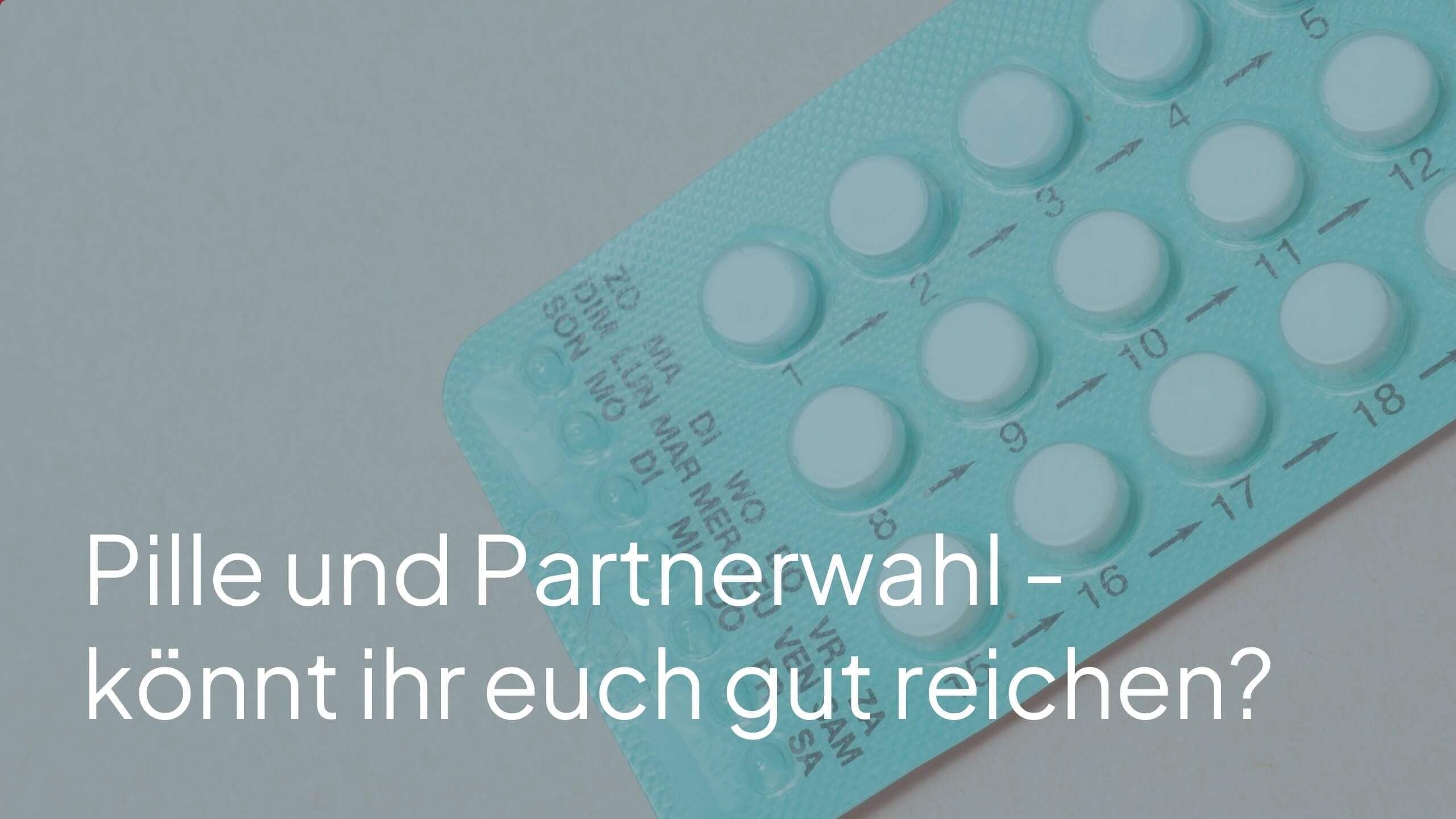 Pille und Partnerwahl - könnt ihr euch gut riechen?