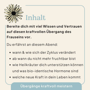 07.04.2026 Wechseljahre, online Kurs Ladyplanet 