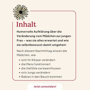 12.11.2025 Aufklärung für Mädchen 9-12, Dürnten Kurs Ladyplanet 
