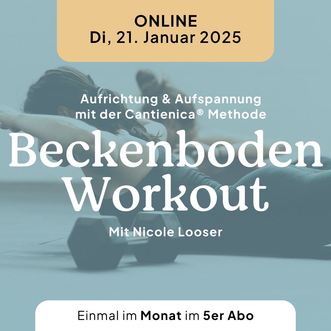 21.01.2025 online Beckenboden Workout 5er Abo Kurs Ladyplanet 