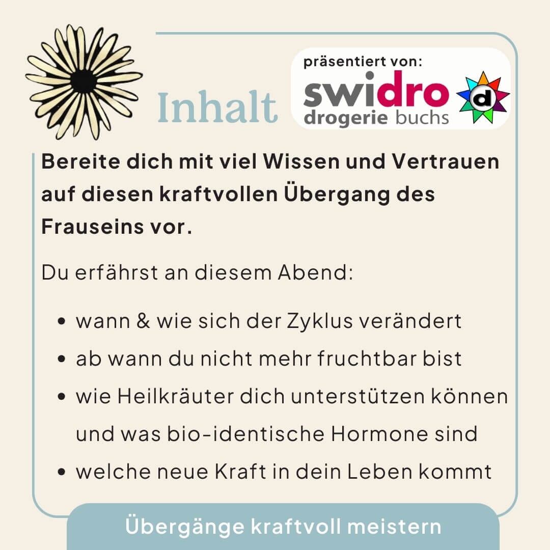 23.04.2026 Wechseljahre, Buchs SG Kurs Ladyplanet 