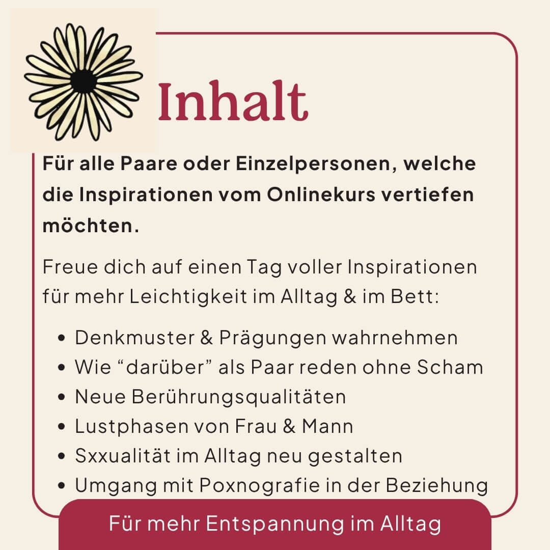 29.11.2025 Happy Sex Seminar, Baden AG Kurs Ladyplanet 