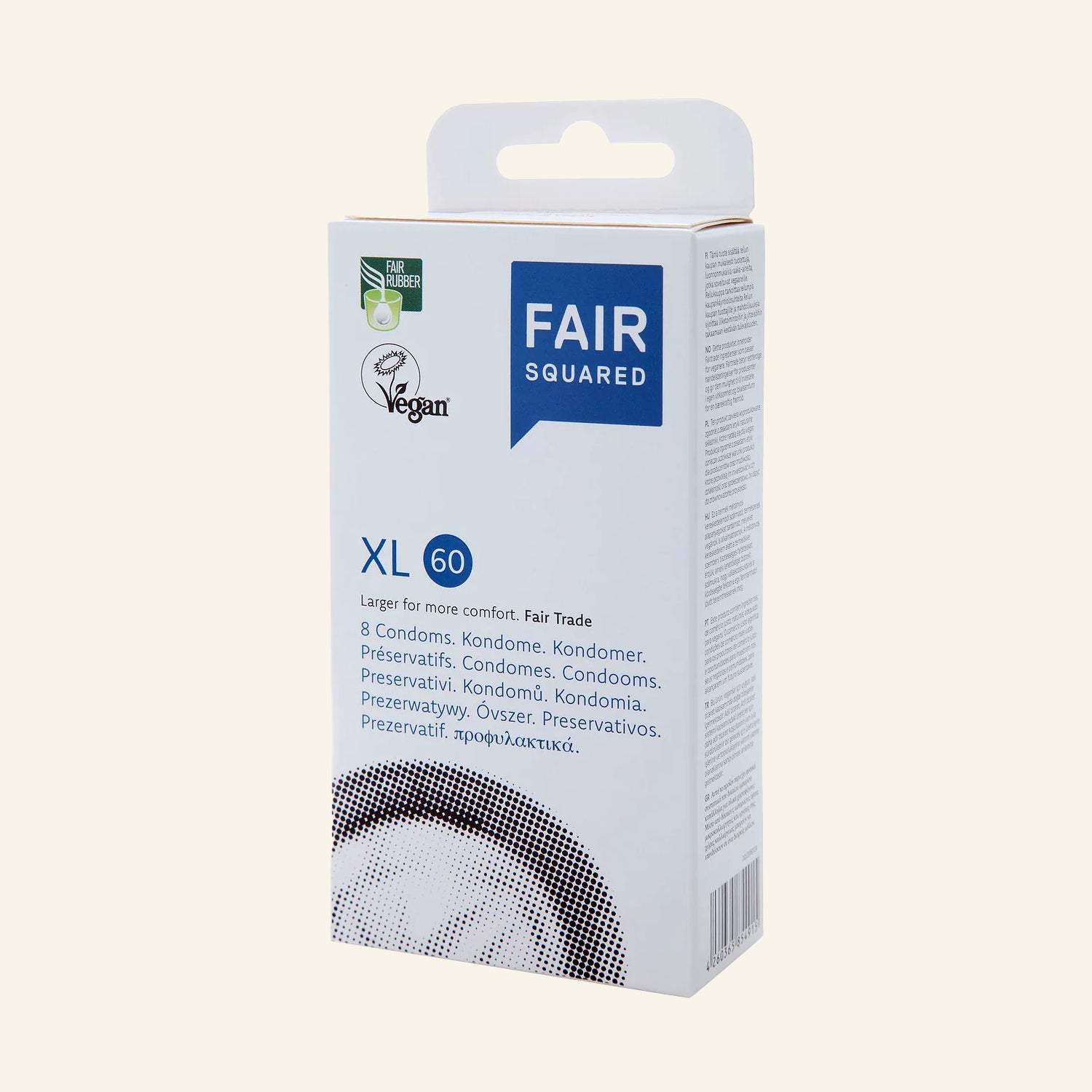 FAIR SQUARED vegane Kondome XL 8er Packung