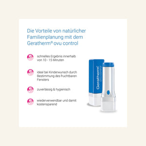 Geratherm Ovu-Control Zervix Schleim Lupe Zykluscomputer Ladyplanet 