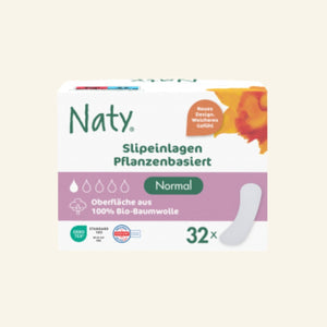 Naty kompostierbare Slipeinlagen Menstruations Zubehör Ladyplanet CH 